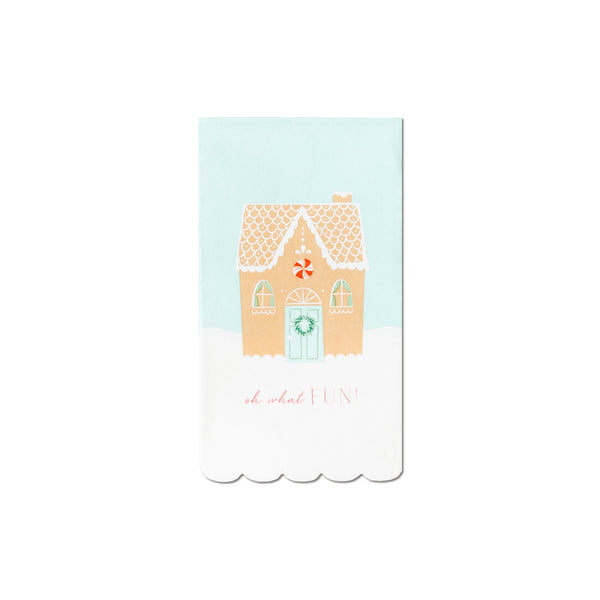Gingerbread Scalloped Guest Napkin