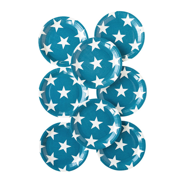 Hamptons Navy Star Paper Plate
