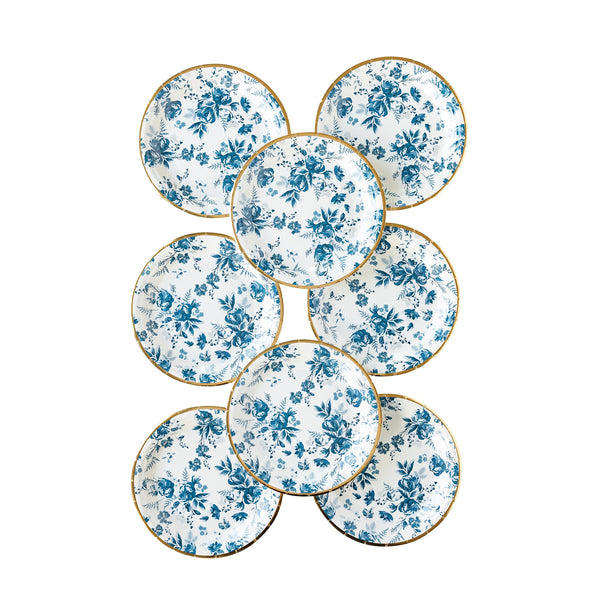 Hamptons Navy Floral Plate
