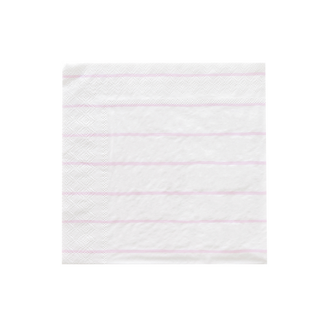 Lilac Frenchie Striped Petite Napkins