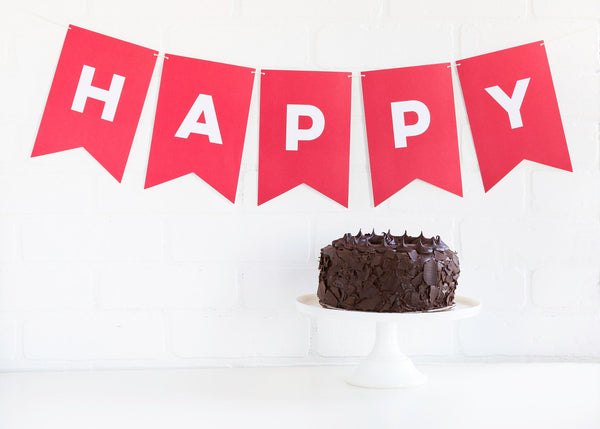 Letter Banner - Cherry