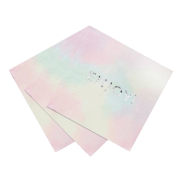 We Heart Pastel 'Enjoy' Napkins