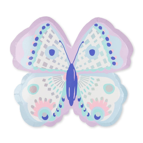 Purple Butterfly Shaped Plates