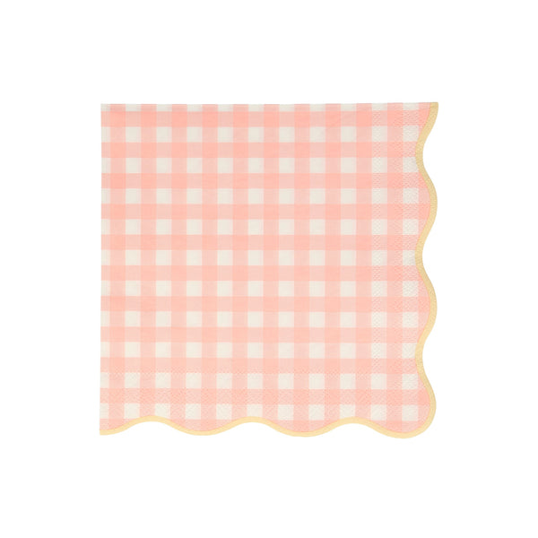 Pastel Gingham Large Napkins