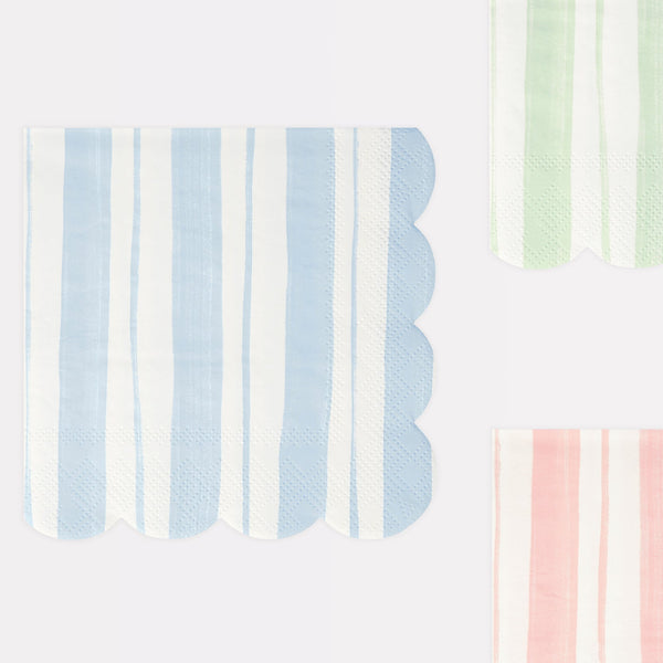Pastel Stripe Large Napkins