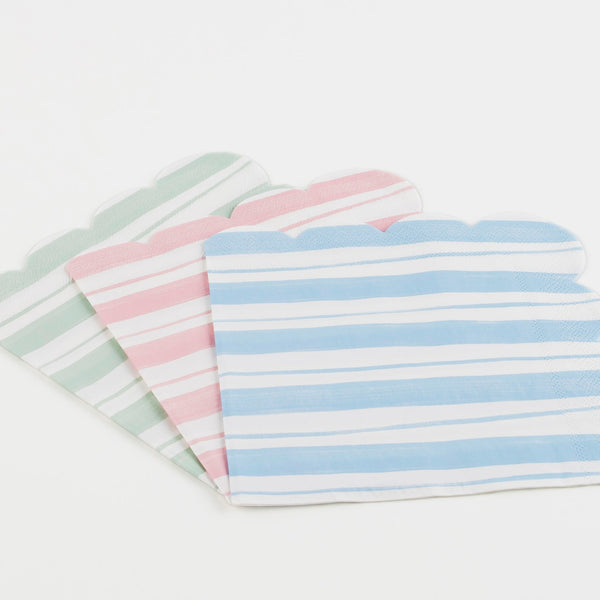 Pastel Stripe Large Napkins