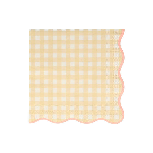 Pastel Gingham Large Napkins