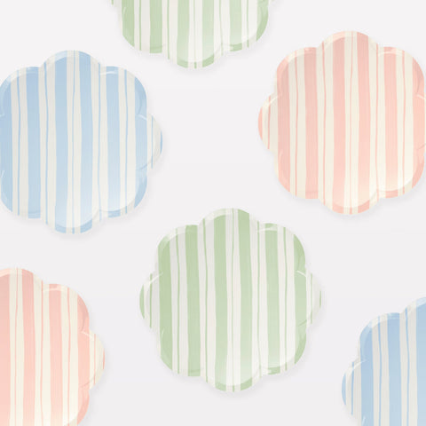 Pastel Stripe Small Plates