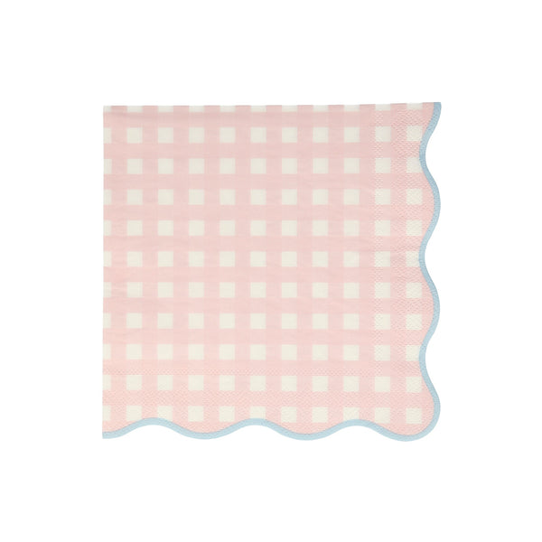 Pastel Gingham Large Napkins