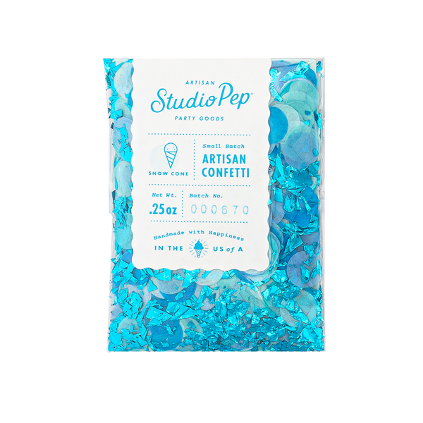 Snow Cone Blue Confetti