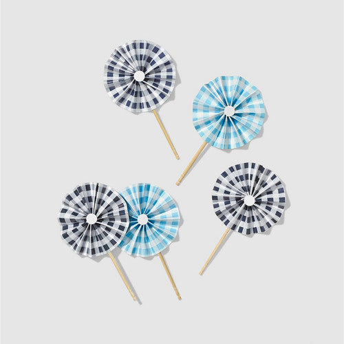 Draper James x Coterie Gingham Pinwheel Fan Toppers