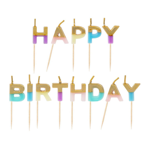 'Happy Birthday' Candle