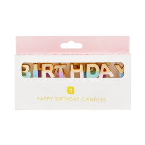 'Happy Birthday' Candle
