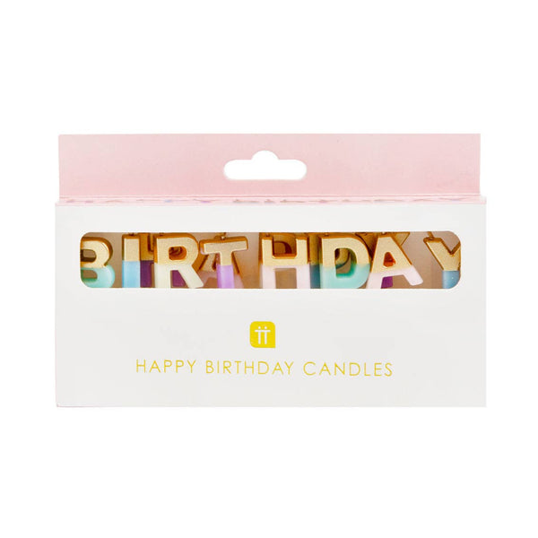 'Happy Birthday' Candle