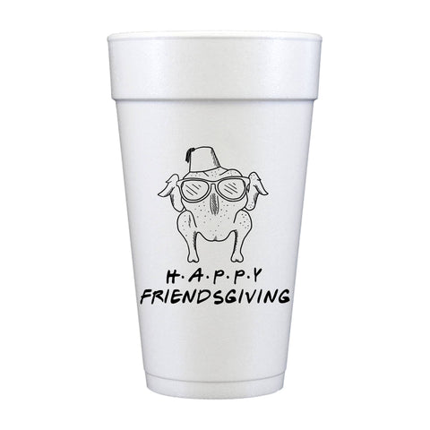 Happy Friendsgiving Thanksgiving Foam Cups 20oz
