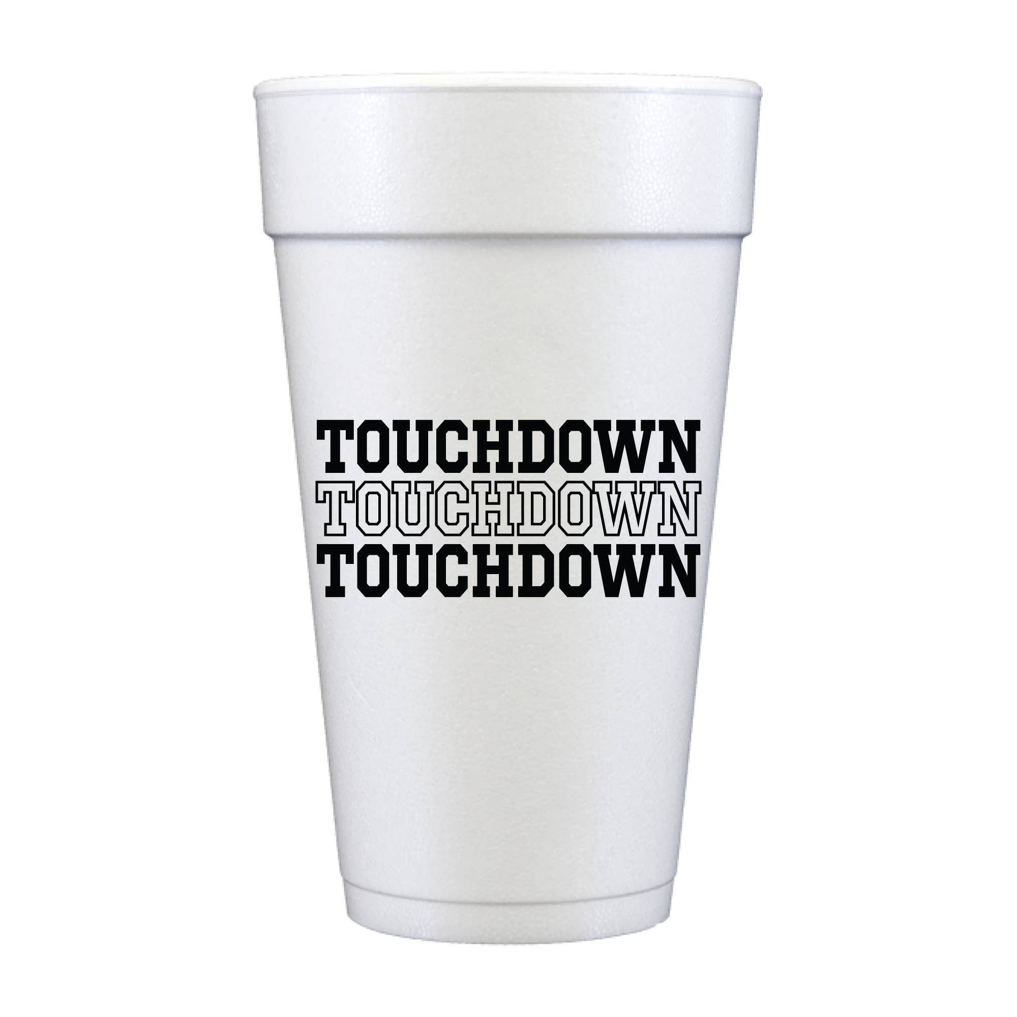 Touchdown Football Tailgate Foam Party Cups