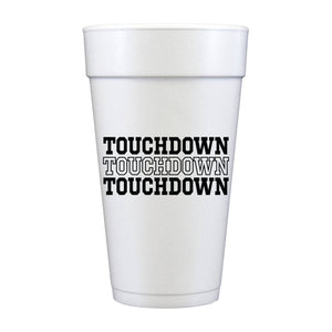 Touchdown Football Tailgate Foam Party Cups