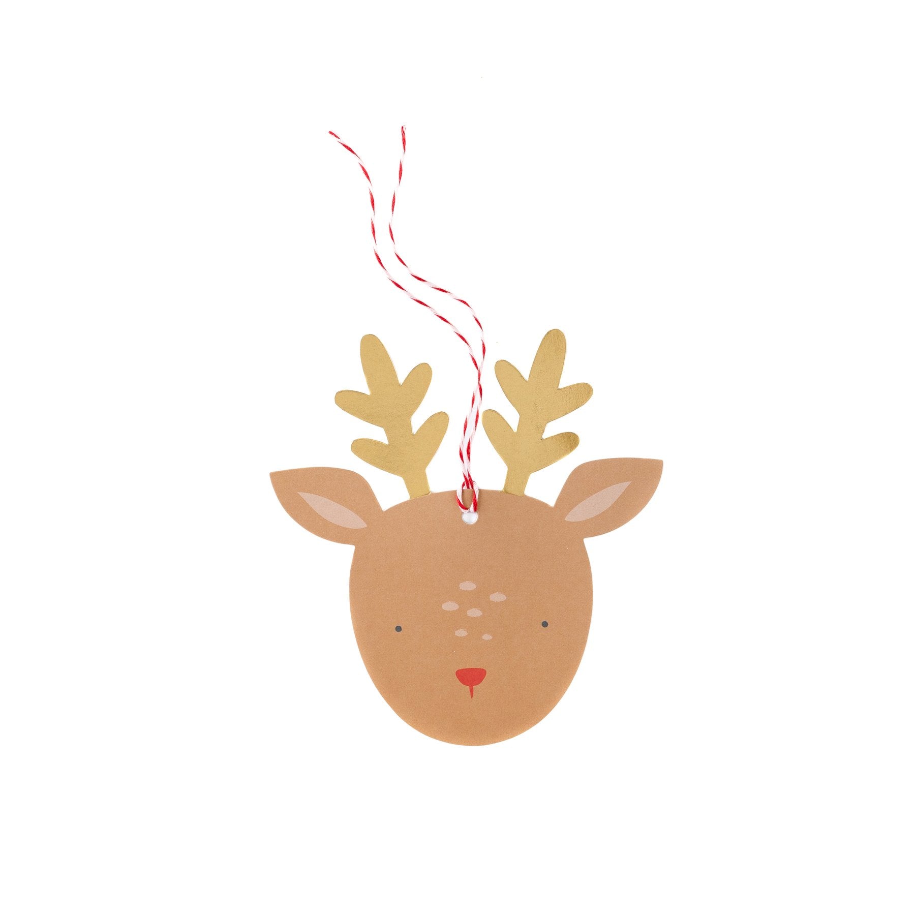 Dear Rudolph Oversized Tags