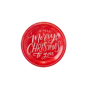 Believe Merry Christmas Script Plate