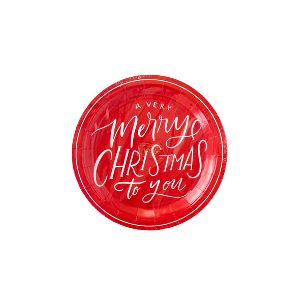 Believe Merry Christmas Script Plate