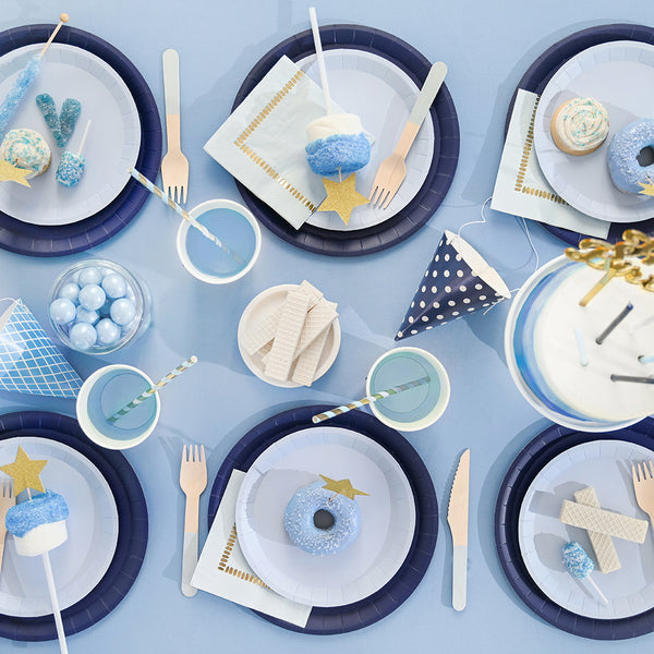 Pale Blue Cocktail Napkins