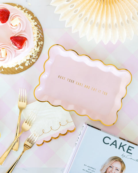 Cake by Courtney Scalloped Cocktail Napkin