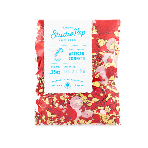 Candy Cane Red & Pink Confetti