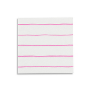 Pink Frenchie Striped Petite Napkins