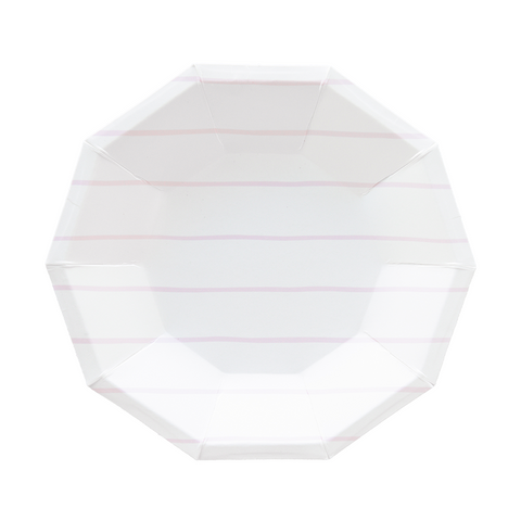 Lilac Frenchie Striped Large Plates