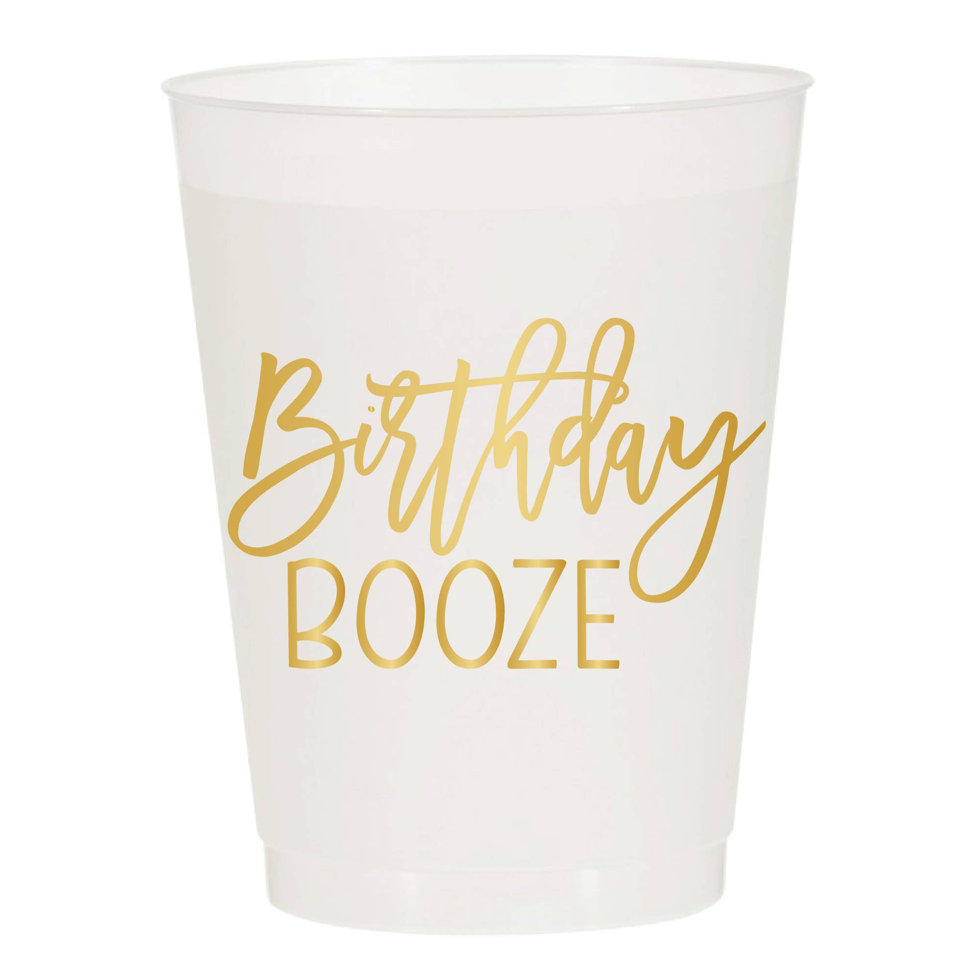 Birthday Booze Frosted Party Cup