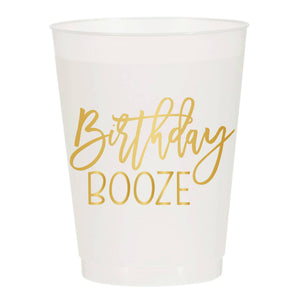 Birthday Booze Frosted Party Cup