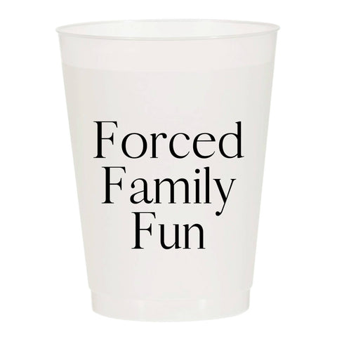 Forced Family Fun Frosted Party Cup