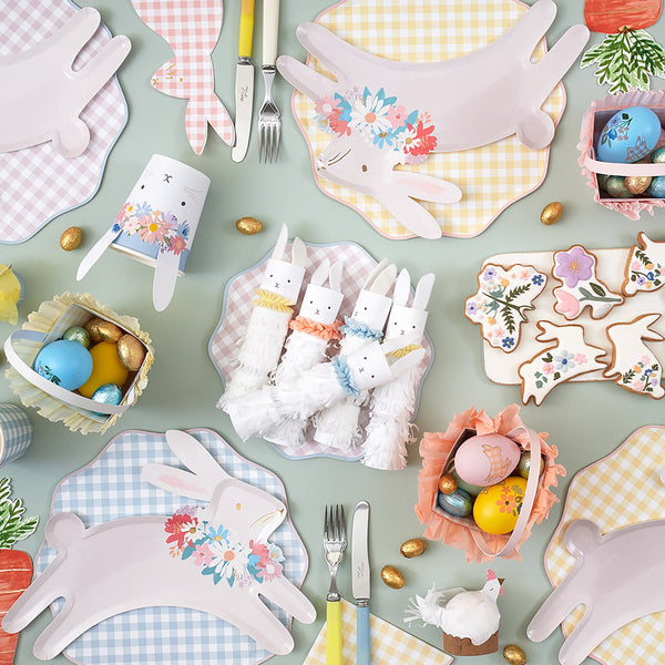 Pastel Gingham Side Plates