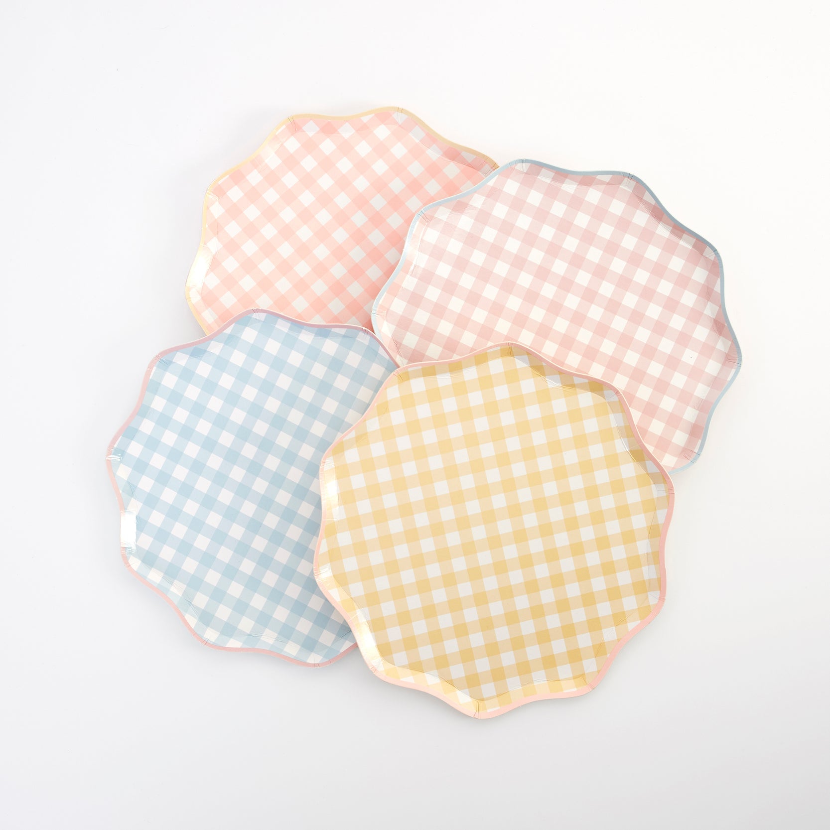 Pastel Gingham Side Plates