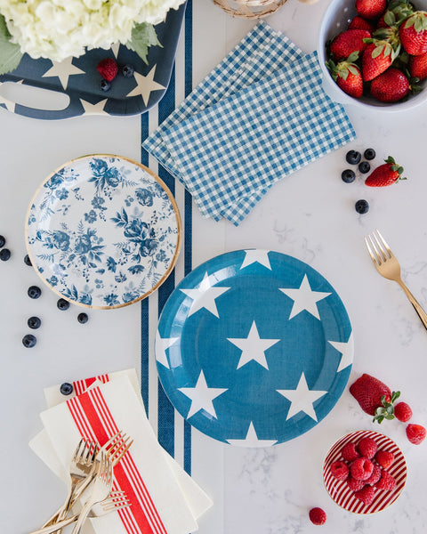 Hamptons Navy Floral Plate