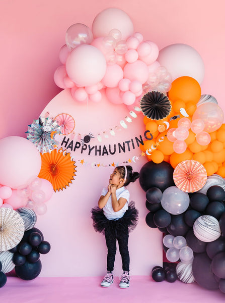 Kids Halloween Party Pink Orange