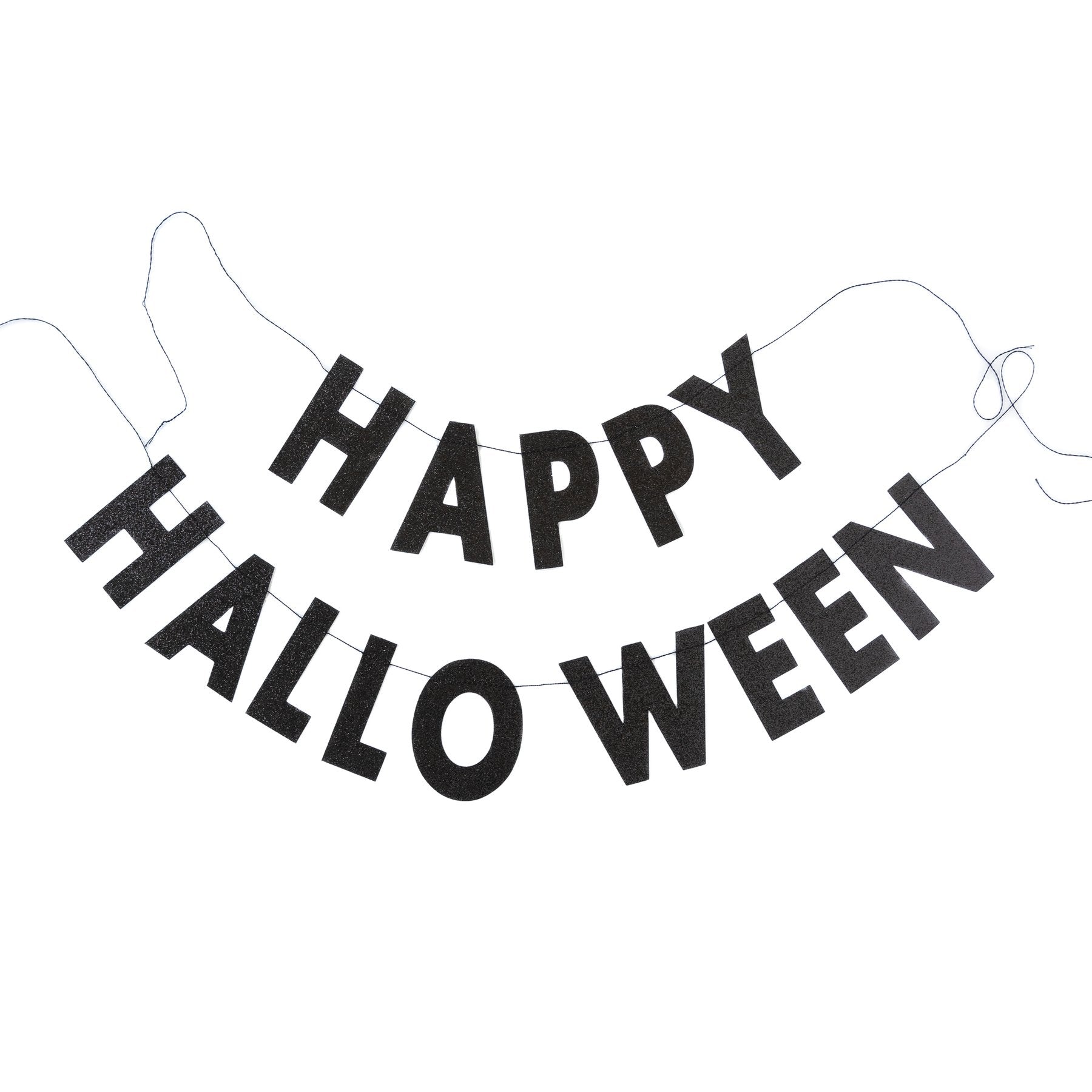 Happy Halloween Glitter Word Banner