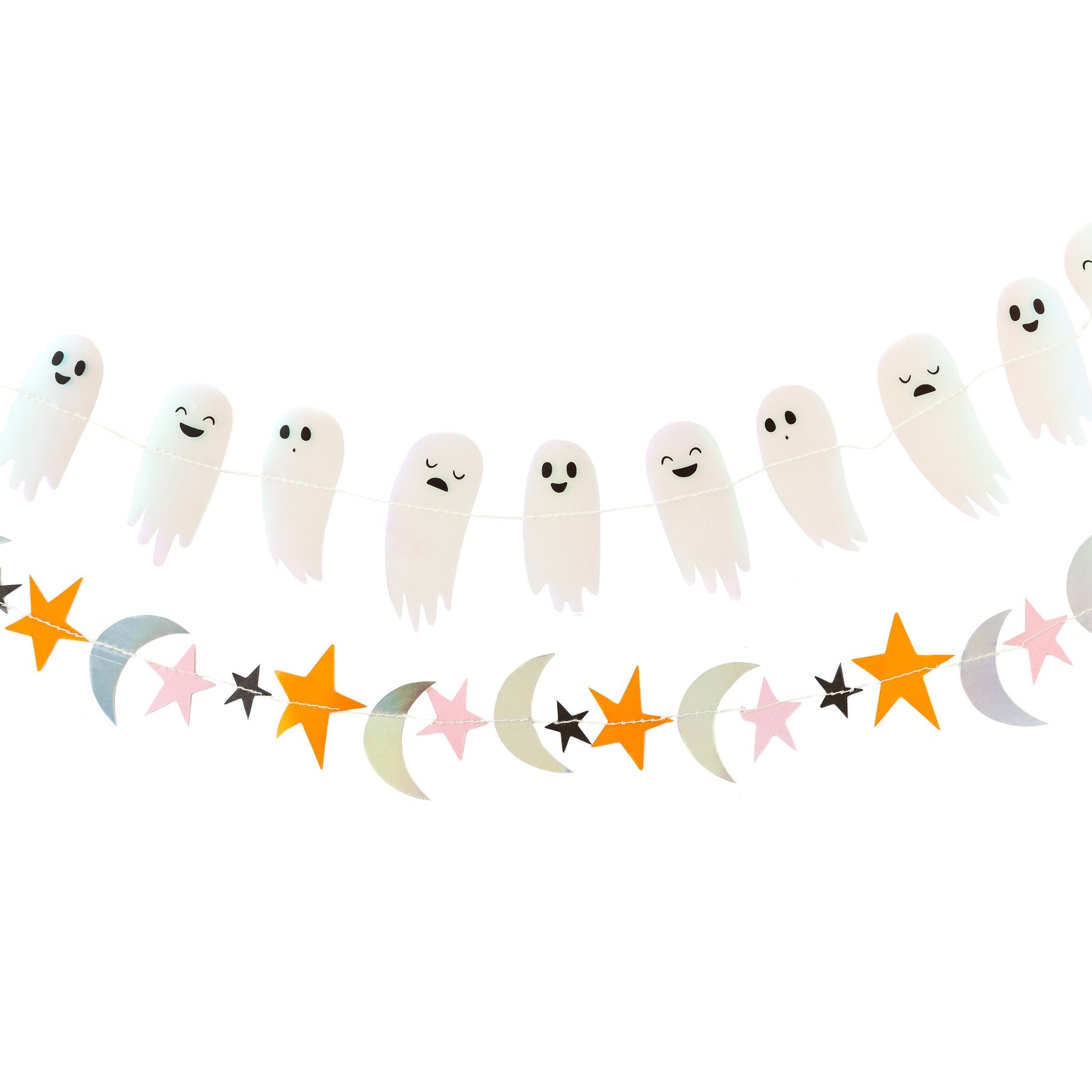 Unique Halloween Pappteller – 18x18 Cm, 8 Stück, Happy Haunting Design – Für Gruselpartys
