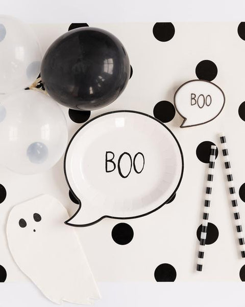 Ghost Halloween Boo Plates