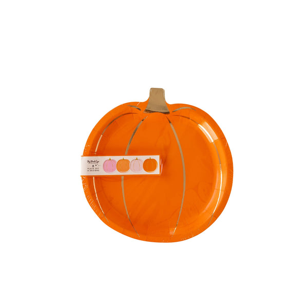 Bright Pumpkin Shaped Plates
