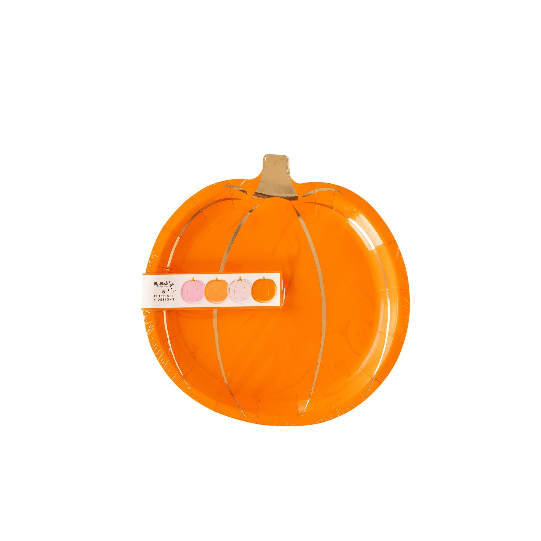Bright Pumpkin Shaped Plates
