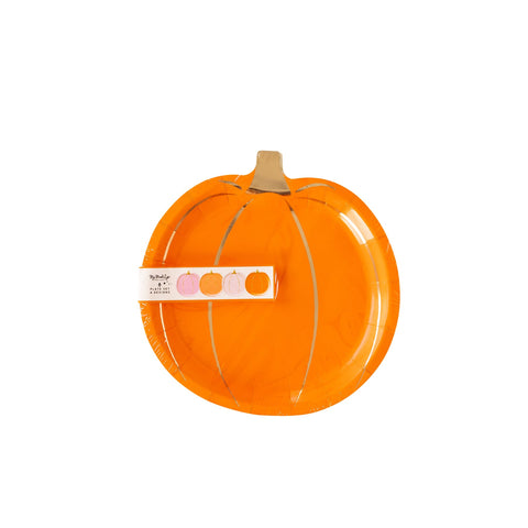 Bright Pumpkin Shaped Plates