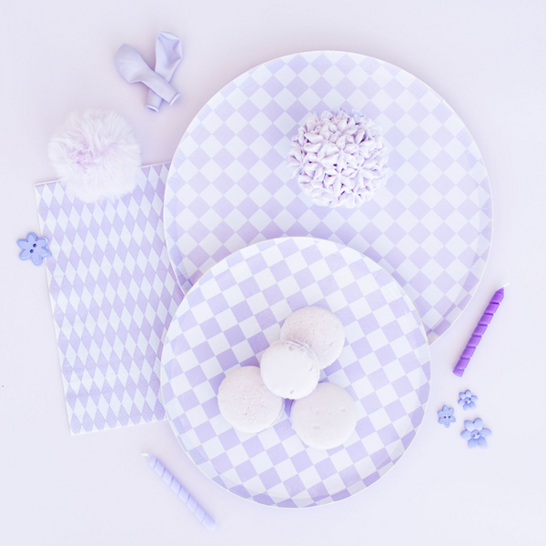 Check It! "Purple Posse" Dessert Plates