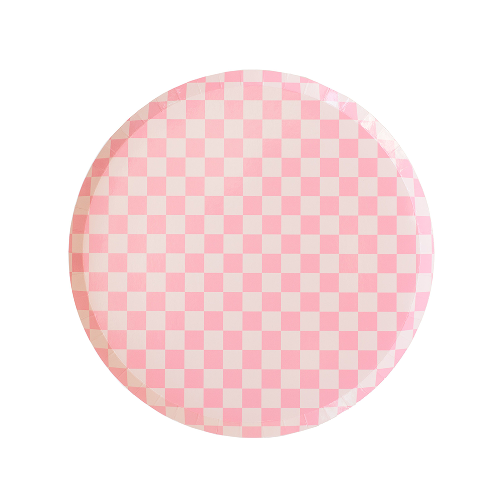 Check It! "Tickle Me Pink" Dessert Plates