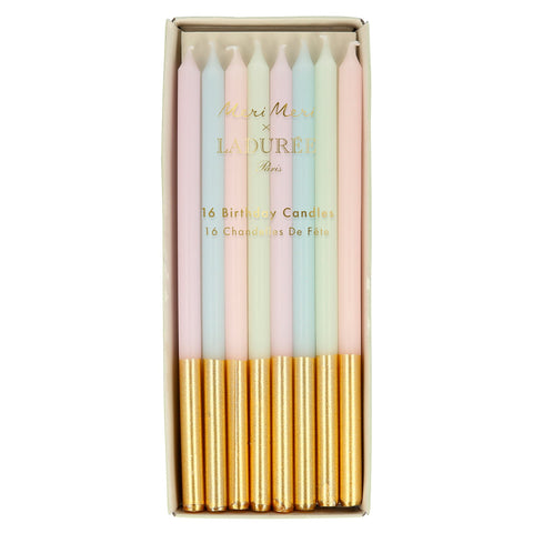 Ladurée Paris Gold Dipped Candles