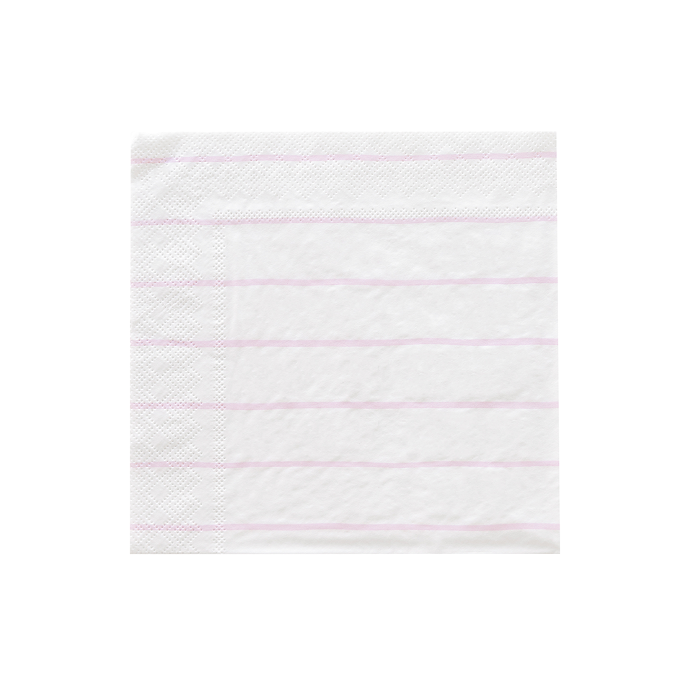 Lilac Frenchie Striped Petite Napkins