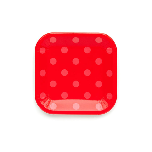 Multi Color Polka Dot Plate Set