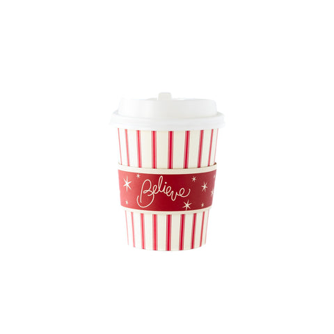 Red Stripe Cozy Cup