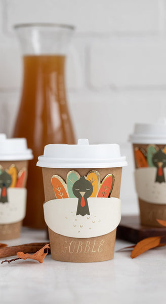 Turkey To-go Cozy Cups
