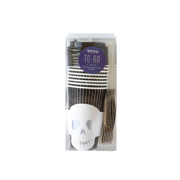 Holographic Skull To-Go Cups